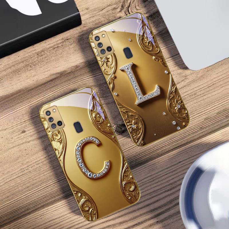 Phone Cases For Samsung A14 - Diamanten hoesje met 'K' voor Samsung