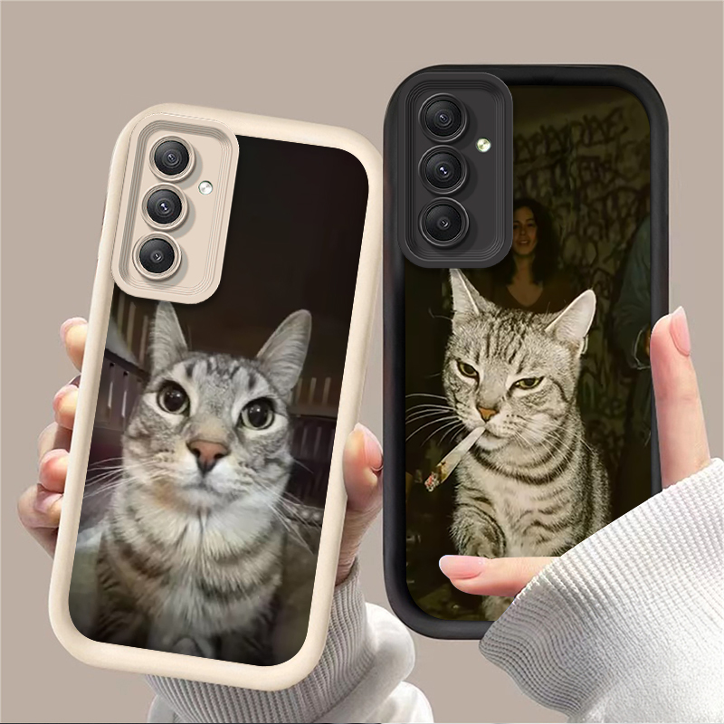 Phone Cases For Samsung A14 - Trendy katten-telefoonhoesje voor Samsung Galaxy A54