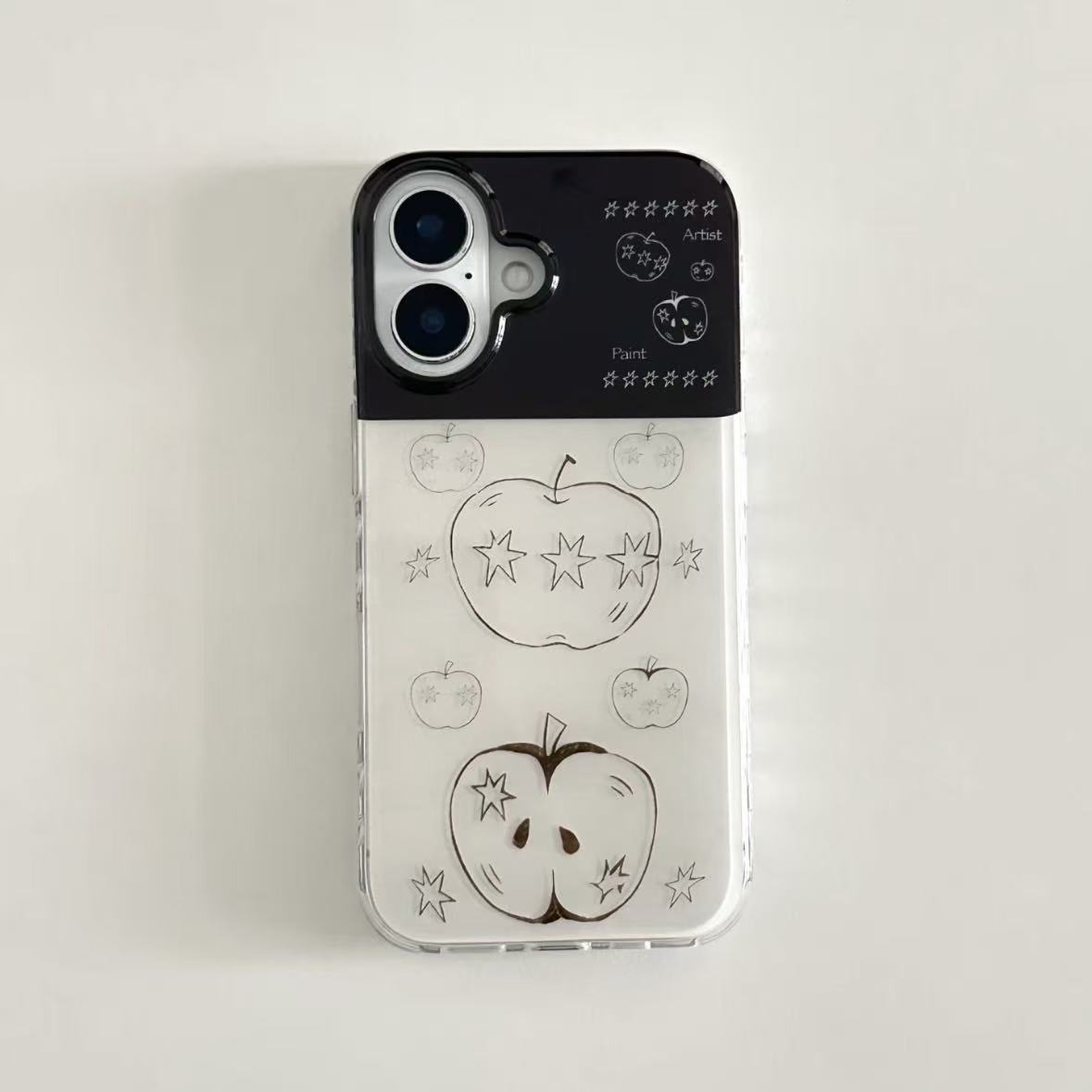 Phone Cases Cute Iphone 13 - Eenvoudige Cartoon Schattige Gestreepte Honden Sterren