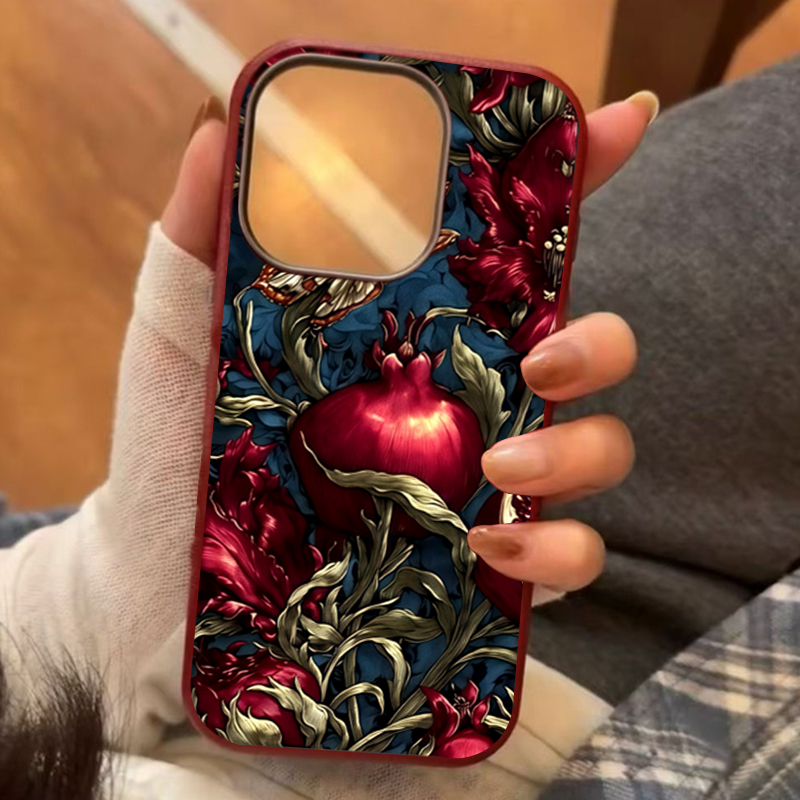 Phone Cases Aesthetic - Vintage Granaatappel TPU Art Telefoonhoesje voor
