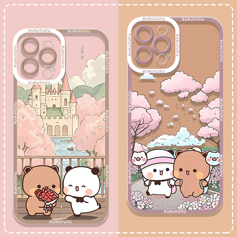 Phone Cases For Samsung A14 - Leuke BUBU DUDU Paar Clear Telefoon