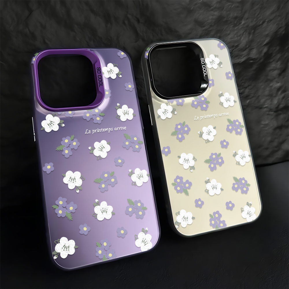 Phone Cases Aesthetic - Topgewaardeerde paarse kleine bloemen esthetiek, prachtig