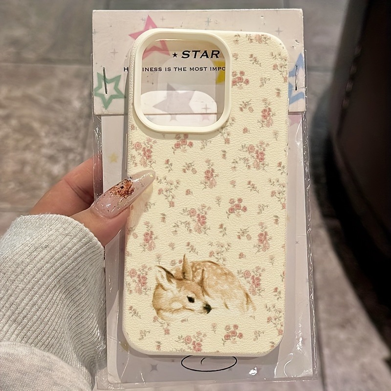 Phone Cases Cute Iphone 13 - Schattig hertenprint met volledig bloemenpatroon Lichee