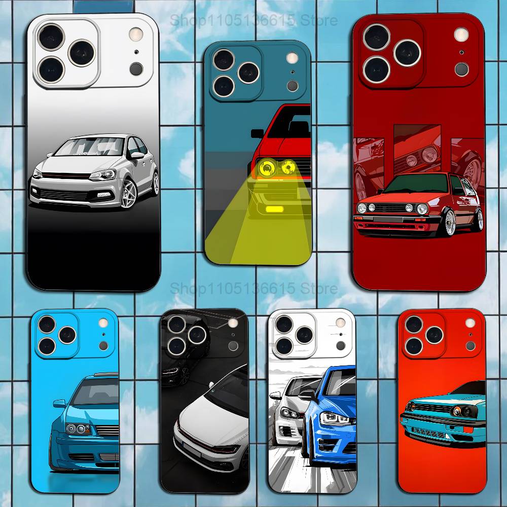 Phone Cases Louis Vuitton - Auto V-Volkswagens-Golf Cool Case Voor iPhone