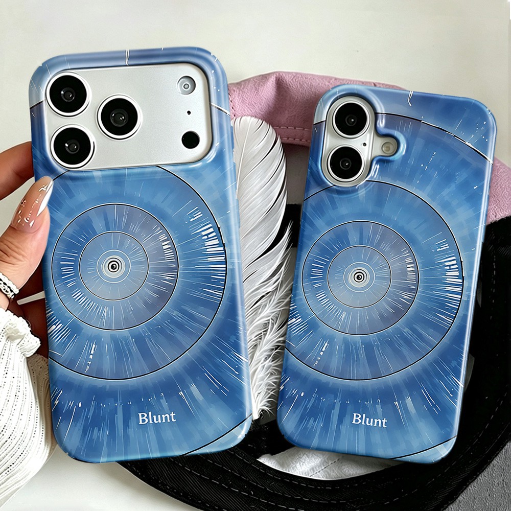 Phone Cases Target - Blue Target Blunt Telefoonhoesje voor iPhone