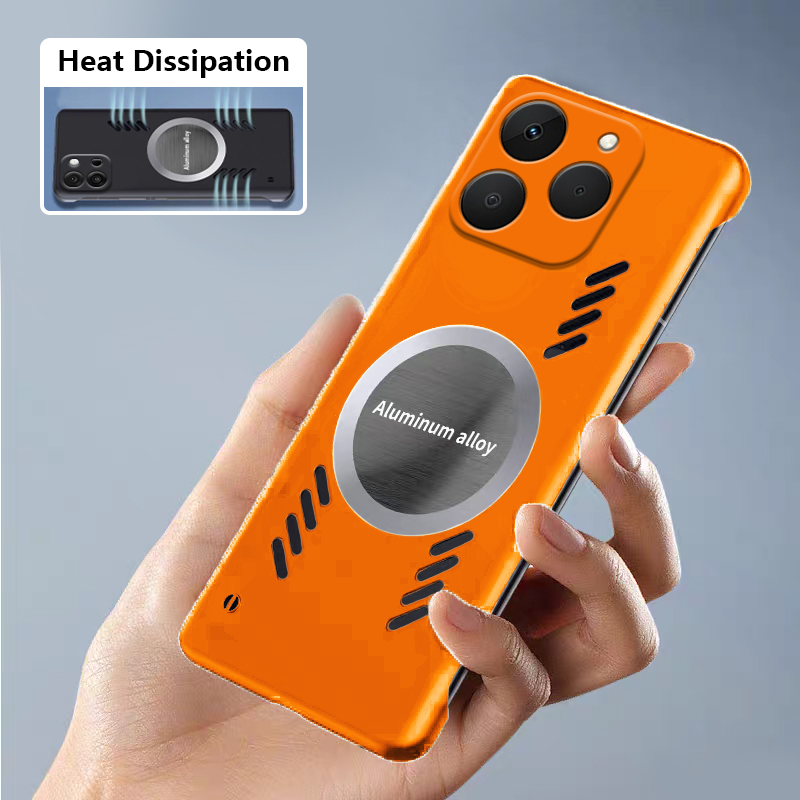 Phone Cases Realme - Biruiqu hoesje voor Realme 15T, bezelloos,