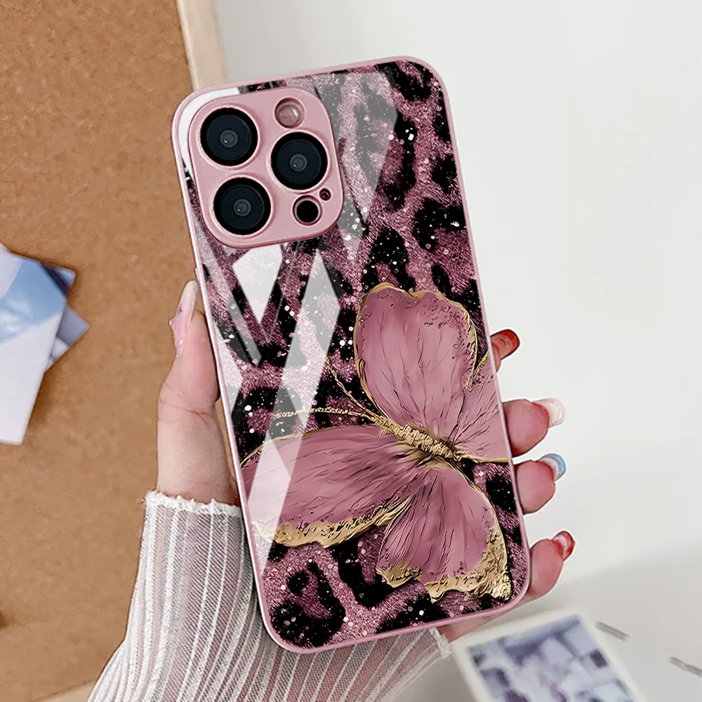 Phone Cases Online - Vlinder Luipaard Print Telefoon Case Voor