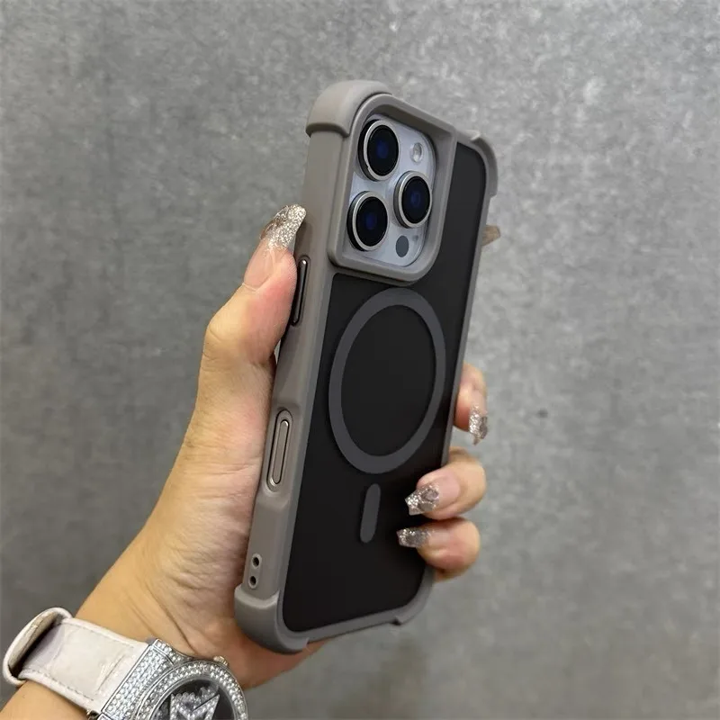 Phone Cases Louis Vuitton - Magnetische, luxe, matte beschermhoes met valbescherming
