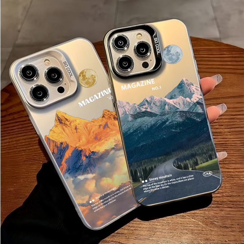 Phone Cases Vogue - Sneeuw Bergweg Landschap Telefoonhoesje voor IPhone