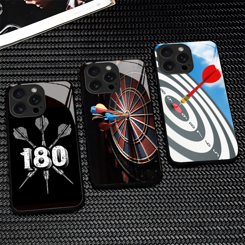 Phone Cases Target - Darts Aesthetics Wire Target Glass Telefoonhoesje