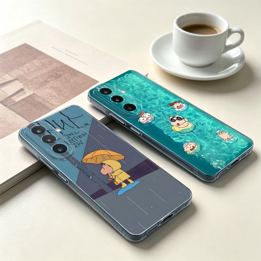 Phone Cases For Samsung A14 - Gele paraplu jongen telefoonhoesje voor Samsung