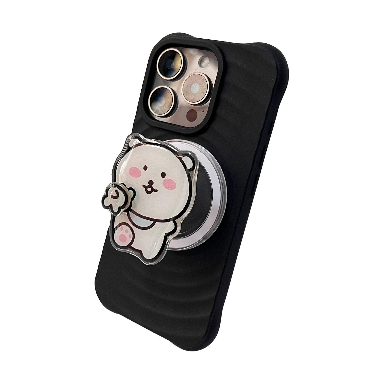Phone Cases Louis Vuitton - Schattige 360 graden draaibare lopende V-beer