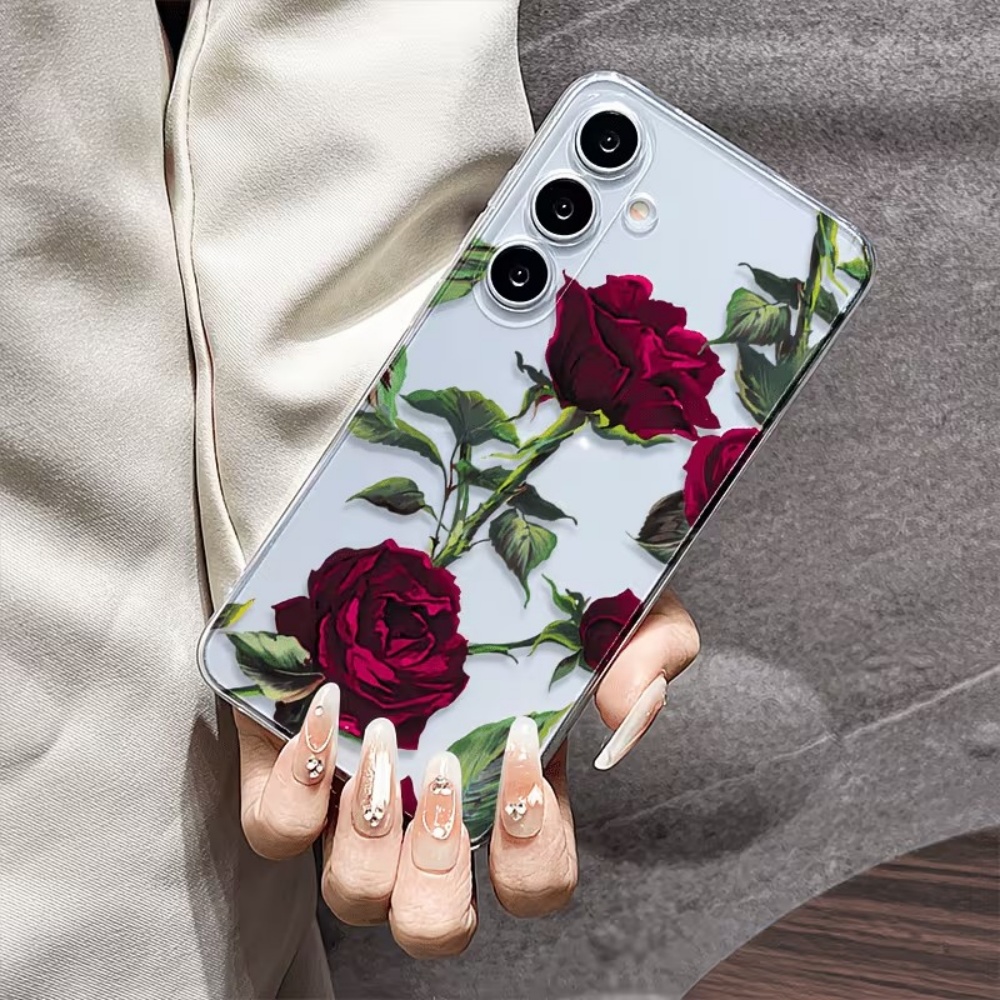 Esthetische rode roos bloemen  - Phone Cases Aesthetic recensie en prijs