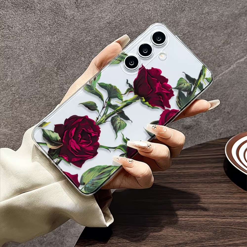 Esthetische rode roos bloemen  - Phone Cases Aesthetic recensie en prijs