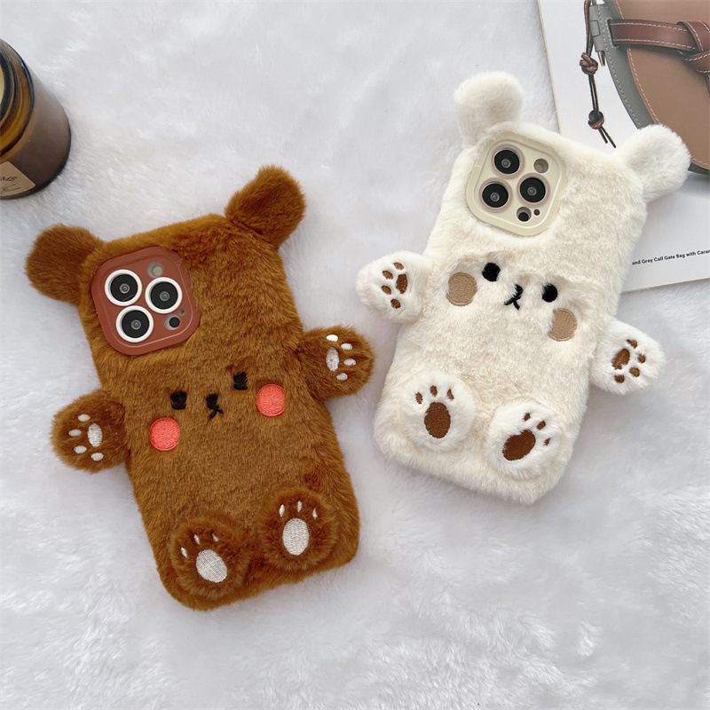 Koreaanse 3D Cartoon Beer Pluc - Phone Cases For Iphone 12 Pro Max recensie en prijs
