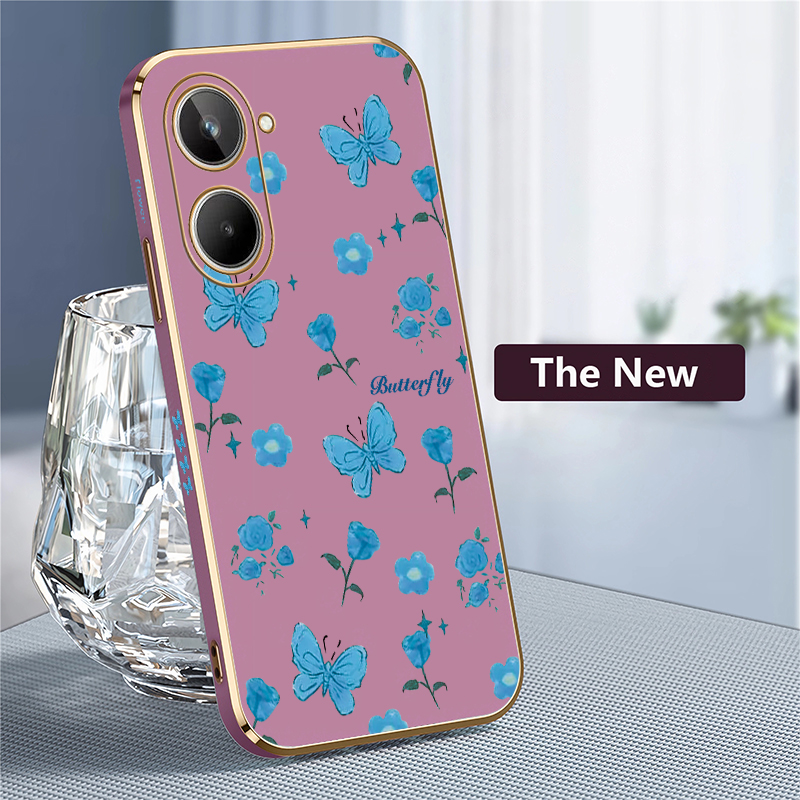 Bloemen- en vlinderprint telef - Phone Cases Realme recensie en prijs