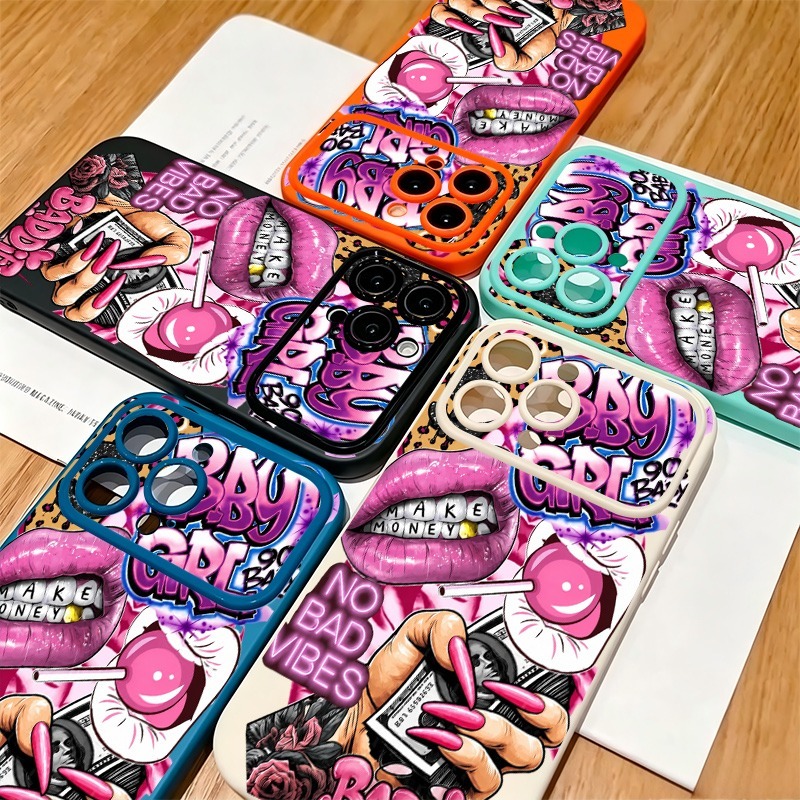 Hiphop roze lippen baby meisje - Phone Cases For Iphone 12 Pro Max recensie en prijs