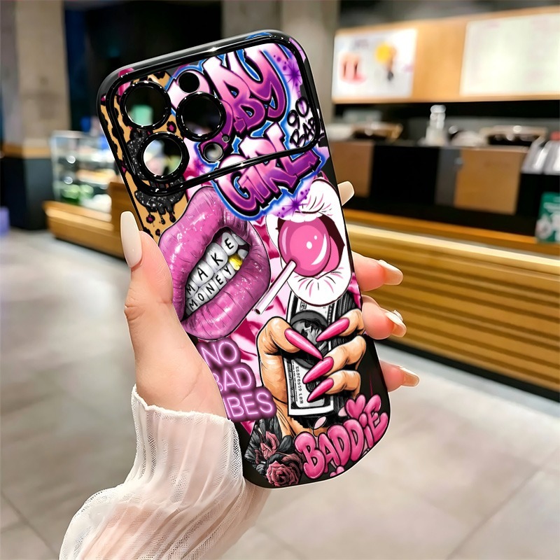 Hiphop roze lippen baby meisje - Phone Cases For Iphone 12 Pro Max recensie en prijs