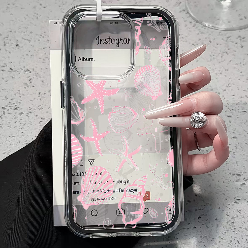 Zomer Roze Schelp Transparante - Phone Cases Online recensie en prijs