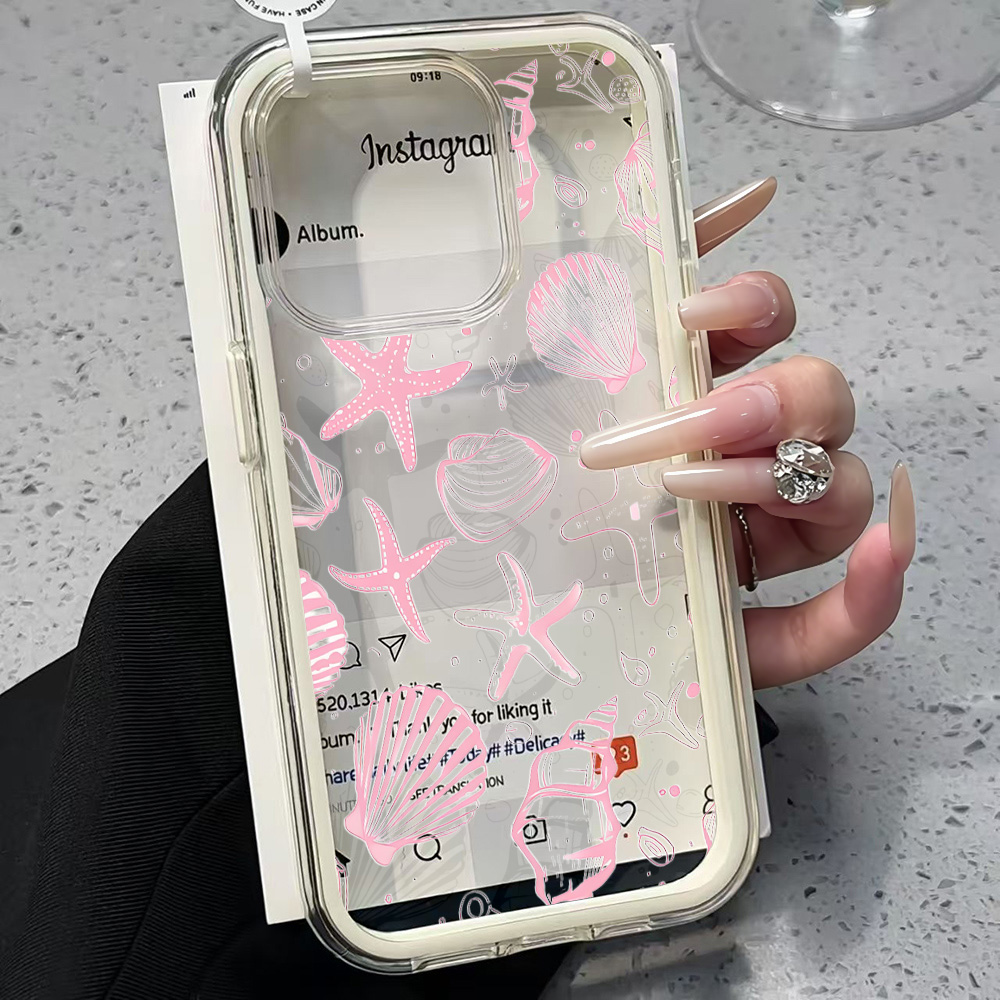 Zomer Roze Schelp Transparante - Phone Cases Online recensie en prijs