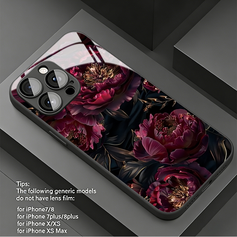 Vogue Donkerrode Rozen Gehard  - Phone Cases Vogue recensie en prijs