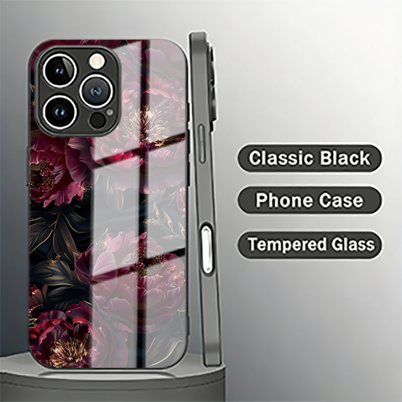 Vogue Donkerrode Rozen Gehard  - Phone Cases Vogue recensie en prijs
