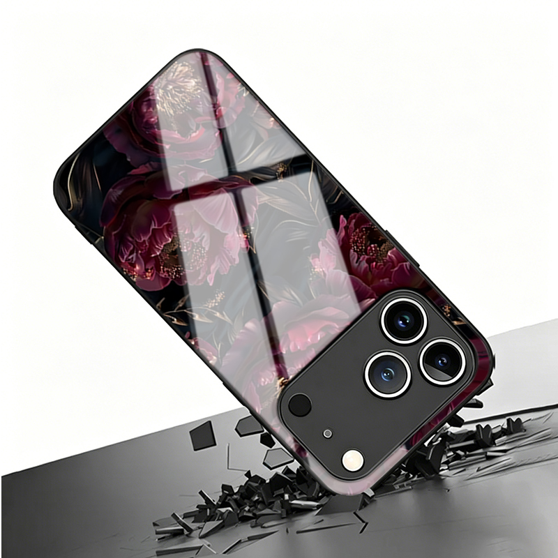 Vogue Donkerrode Rozen Gehard  - Phone Cases Vogue recensie en prijs