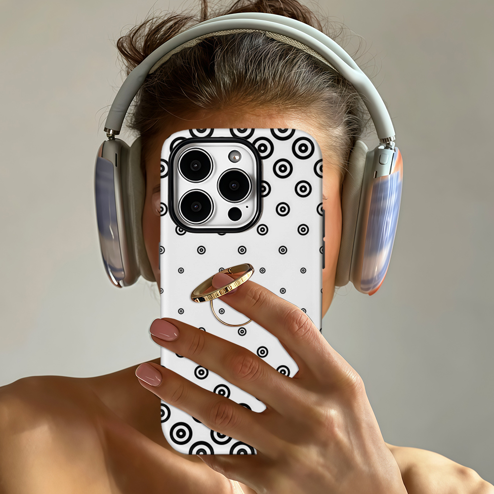 Zwart-witte Target Dot telefoo - Phone Cases Target recensie en prijs