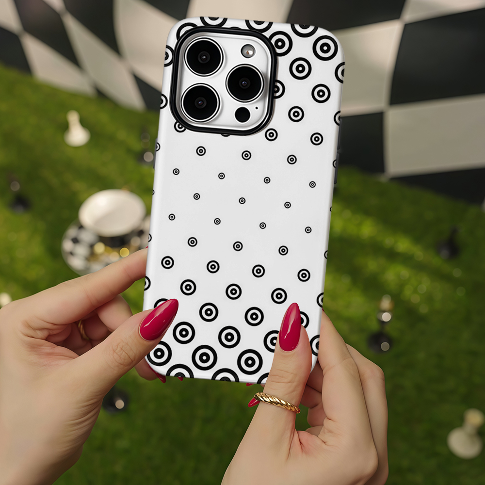 Zwart-witte Target Dot telefoo - Phone Cases Target recensie en prijs