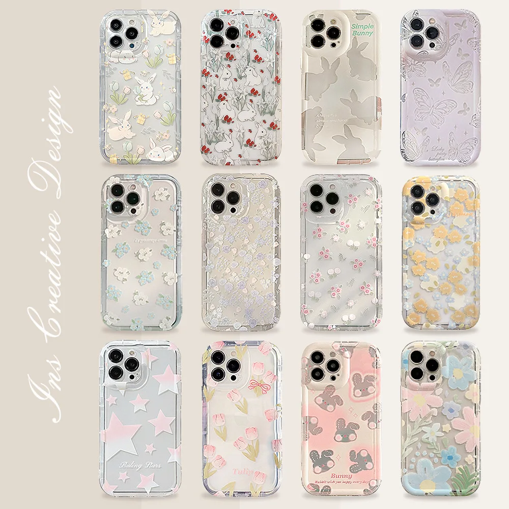 Leuke Cartoon Bunny Bloem Tran - Phone Cases Cute Iphone 13 recensie en prijs