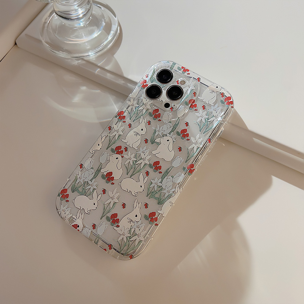 Leuke Cartoon Bunny Bloem Tran - Phone Cases Cute Iphone 13 recensie en prijs