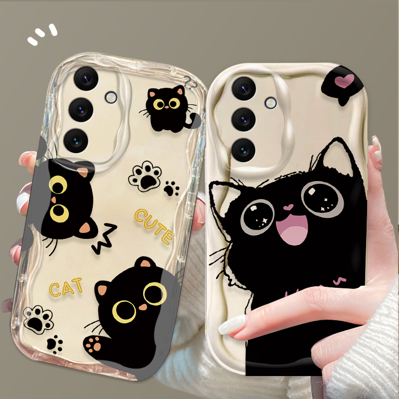 Leuke Grote Ogen Zwarte Kat Ca - Phone Cases For Samsung A14 recensie en prijs