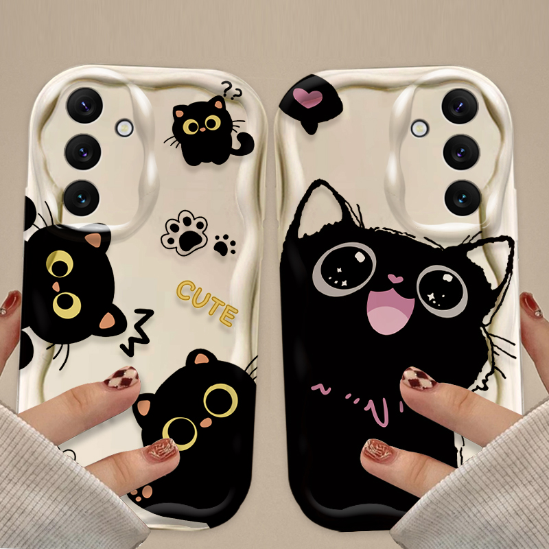 Leuke Grote Ogen Zwarte Kat Ca - Phone Cases For Samsung A14 recensie en prijs