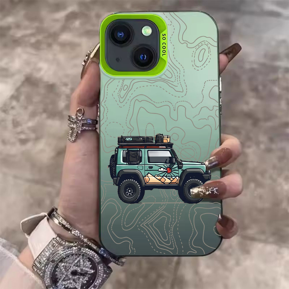 Simpele autopatroon telefoonho - Phone Cases Online recensie en prijs