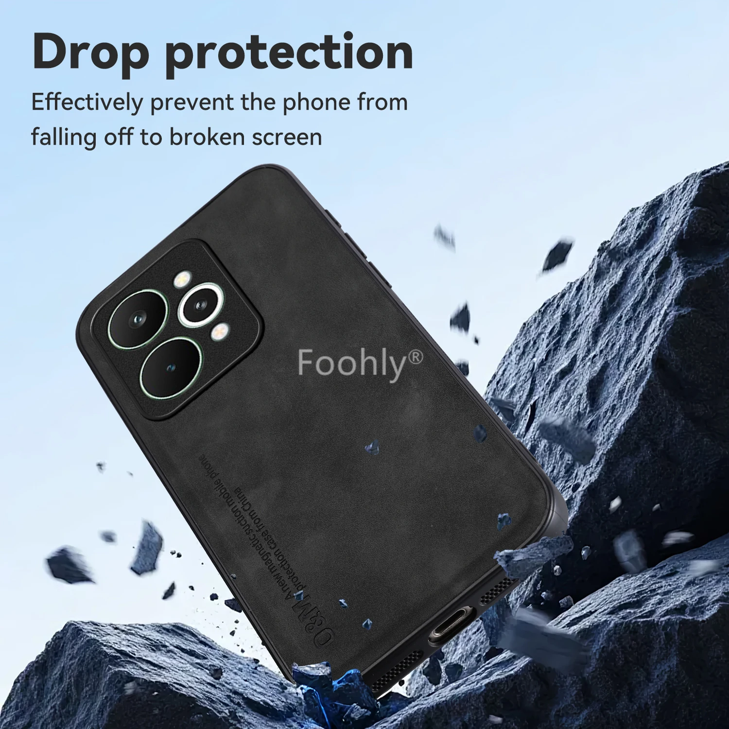 Nubuck lederen magnetische hoe - Phone Cases Realme recensie en prijs