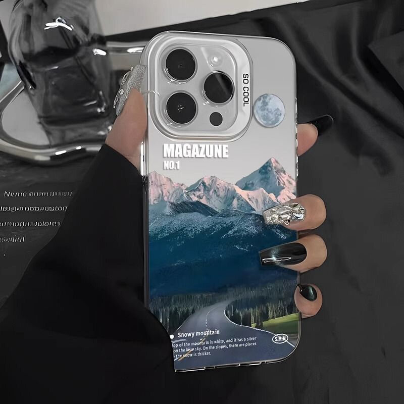 Sneeuw Bergweg Landschap Telef - Phone Cases Vogue recensie en prijs