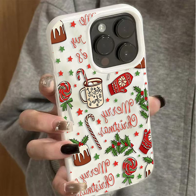 Schattig feestelijk kerstpatro - Phone Cases Cute Iphone 13 recensie en prijs