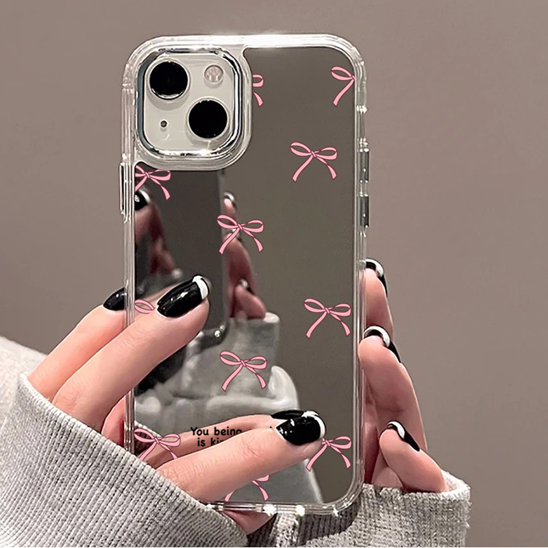 Schattig roze zwart strikpatro - Phone Cases Cute Iphone 13 recensie en prijs