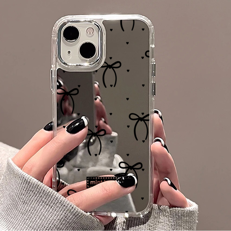 Schattig roze zwart strikpatro - Phone Cases Cute Iphone 13 recensie en prijs