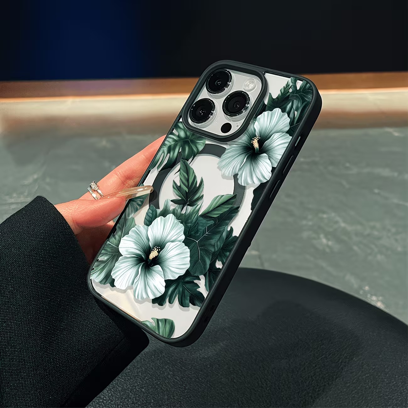 Groene bloemenprint telefoonho - Phone Cases Online recensie en prijs