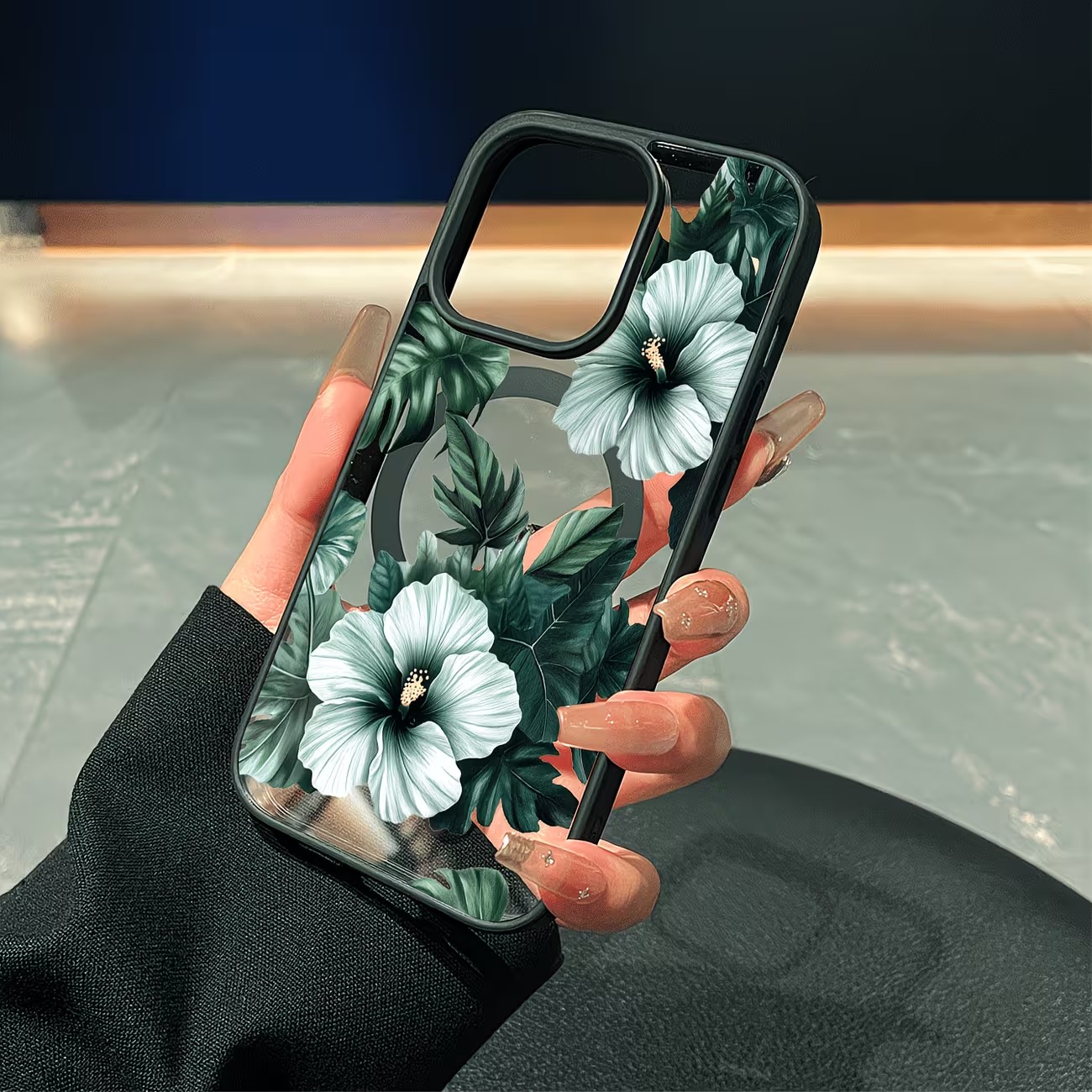 Groene bloemenprint telefoonho - Phone Cases Online recensie en prijs