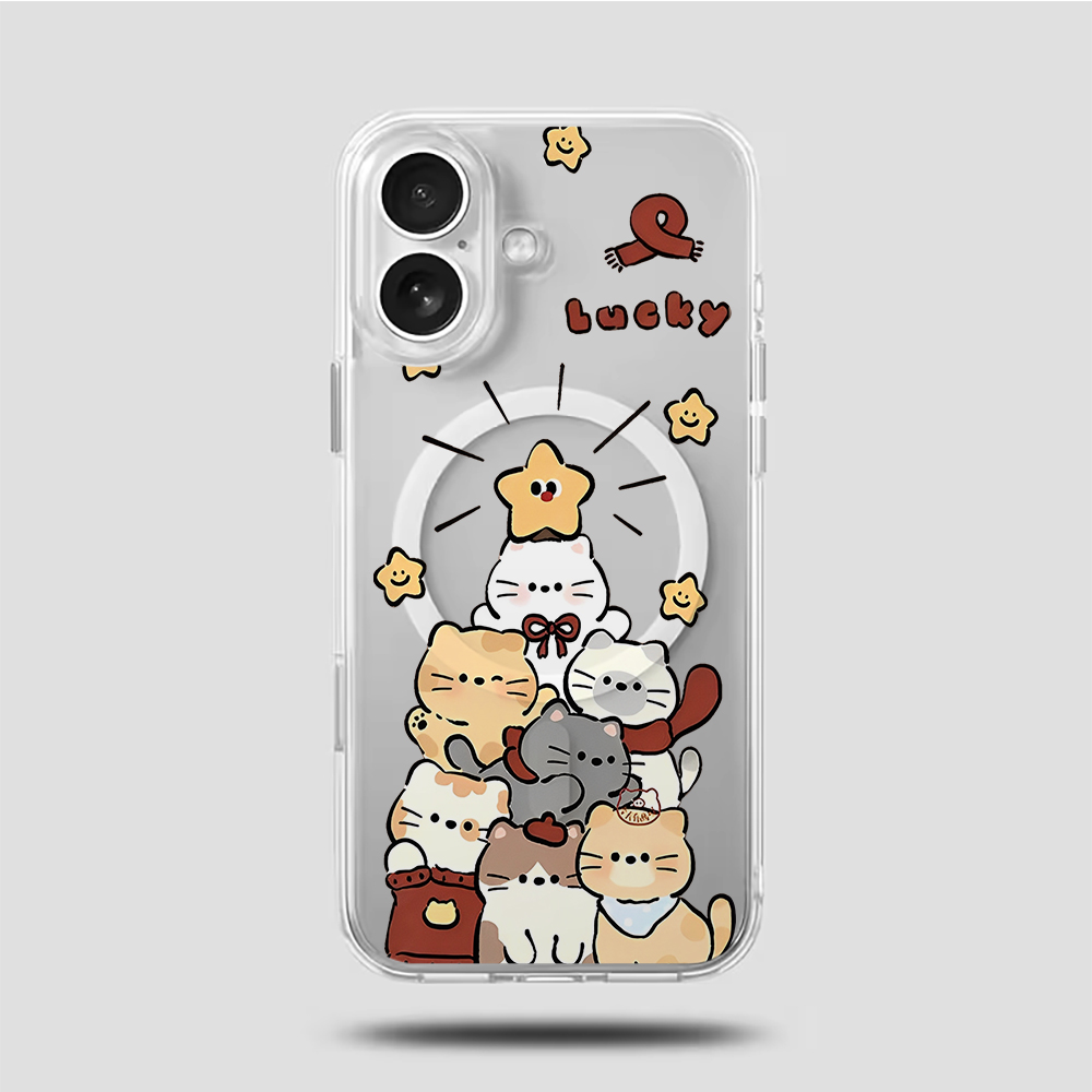 Schattige cartoon kitten print - Phone Cases For Iphone 12 Pro Max recensie en prijs