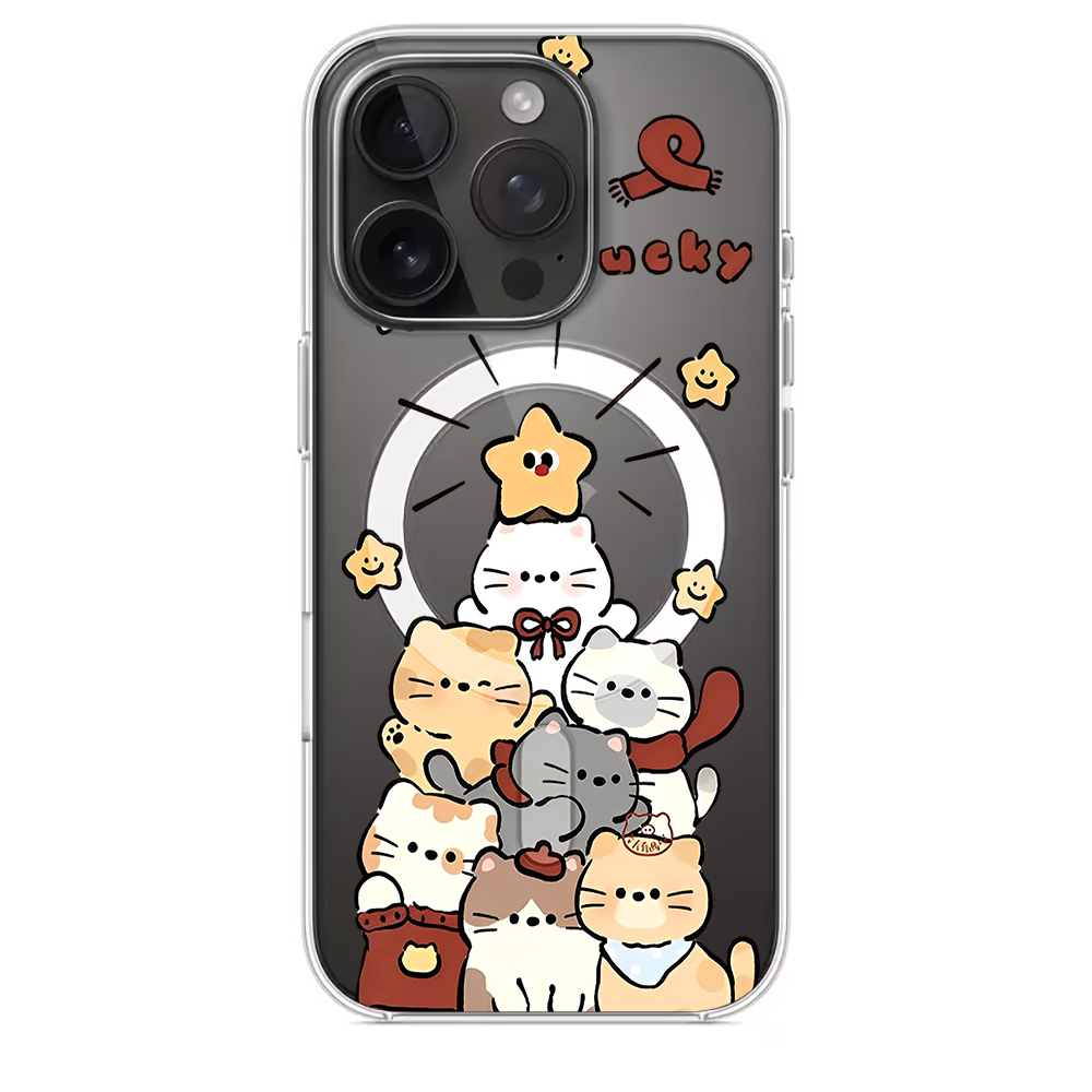 Schattige cartoon kitten print - Phone Cases For Iphone 12 Pro Max recensie en prijs