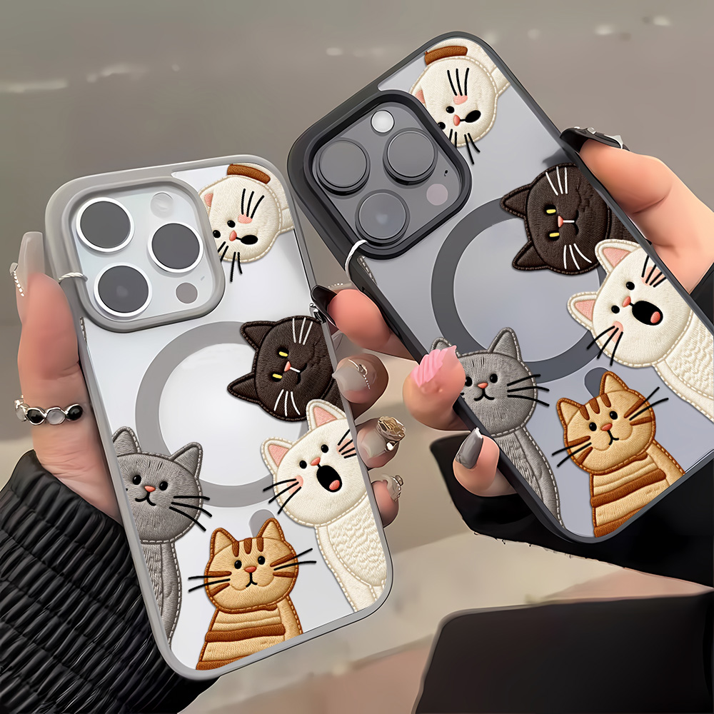 Schattig nep-borduurwerk katte - Phone Cases Cute Iphone 13 recensie en prijs