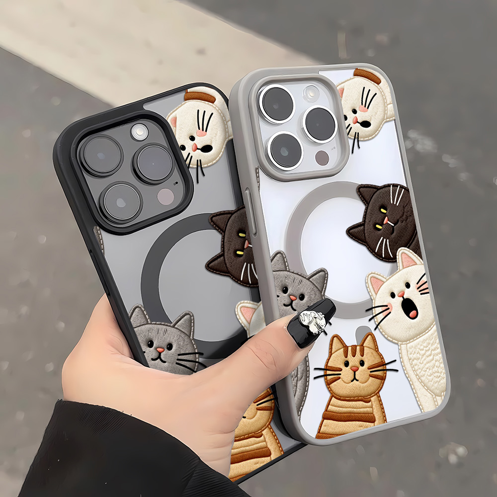 Schattig nep-borduurwerk katte - Phone Cases Cute Iphone 13 recensie en prijs